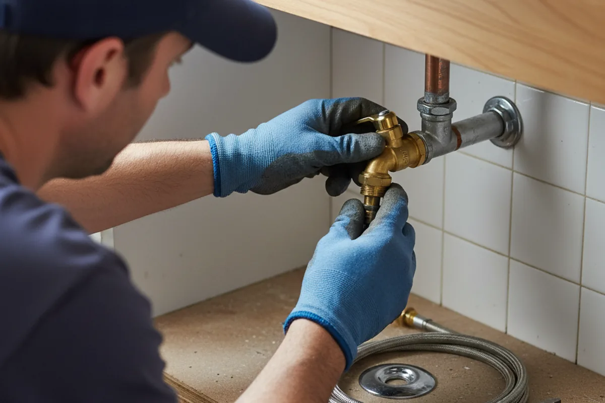 Shutoff valve and fitting work during Faucet and Fixture Repair in Whites Creek